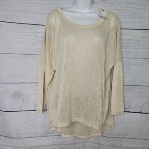 Women's High Low Mesh Top